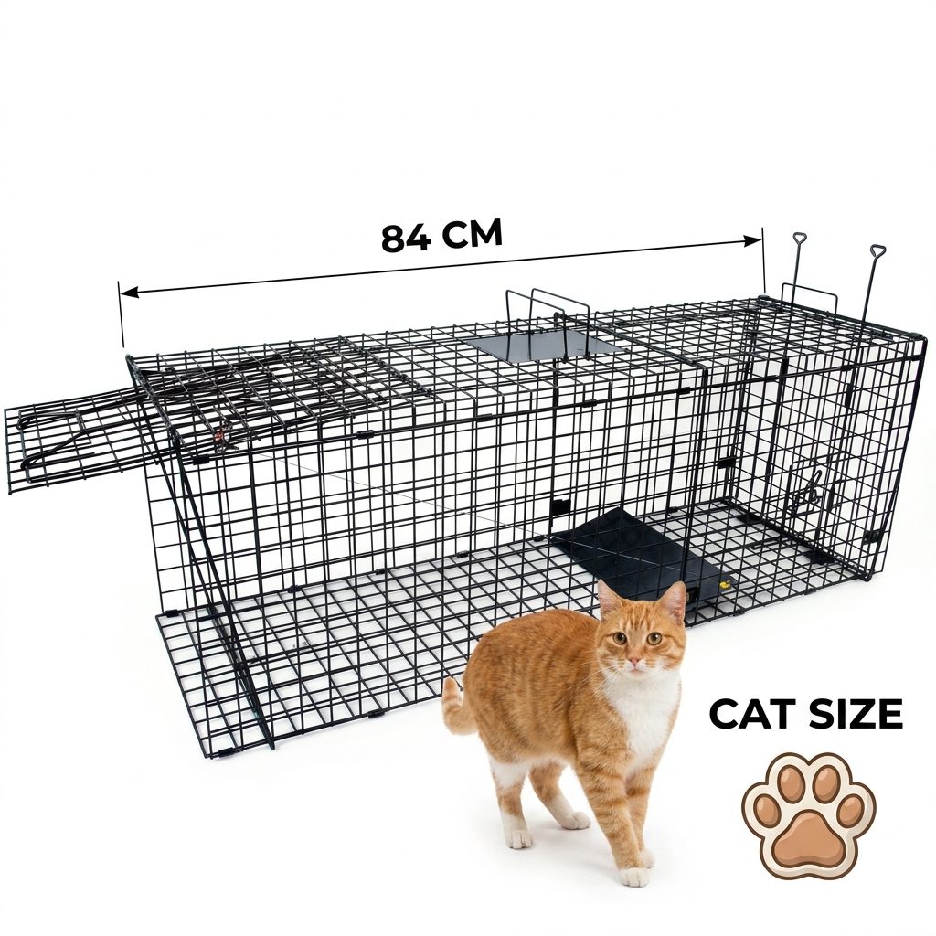 1782201495_93b52361 Humane Feral Cat Trap | Heavy Duty Live Cat Trap for TNR & Rescue - Image 1