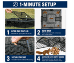 Squirrel Cage – Humane Indoor & Outdoor Solution for Squirrels & Chipmunks, Durable Black Design - Image 4
