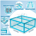 Large Pigeon Cage – Escape-Resistant, Automatic Entry Design | Durable Anti-Rust Bird Cage for Outdoor Use - Image 4