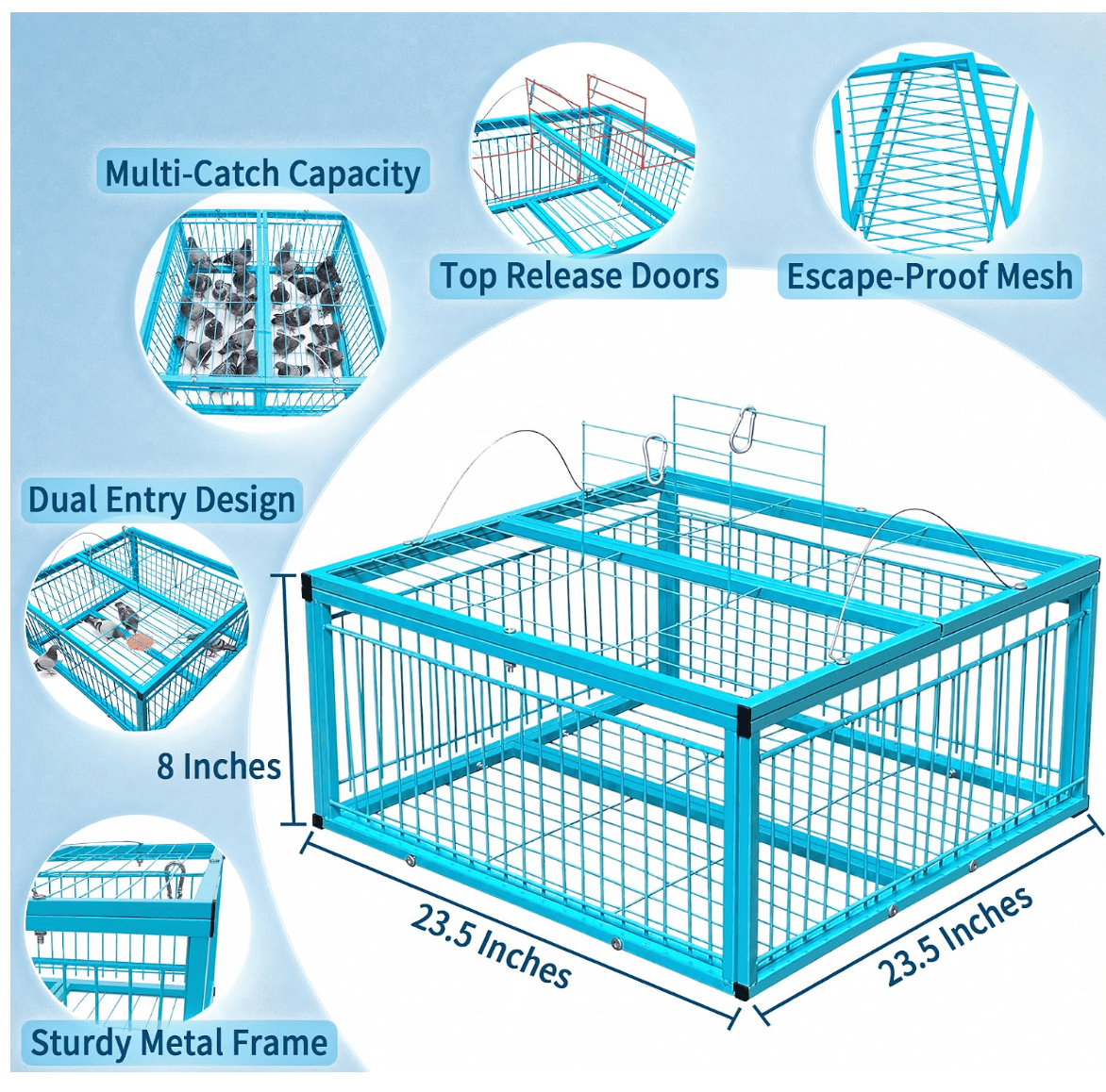 微信图片_20260921140537_151_2 Large Pigeon Cage – Escape-Resistant, Automatic Entry Design | Durable Anti-Rust Bird Cage for Outdoor Use - Image 4