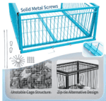 Large Pigeon Cage – Escape-Resistant, Automatic Entry Design | Durable Anti-Rust Bird Cage for Outdoor Use - Image 6