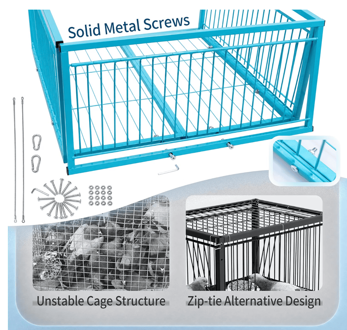 微信图片_20260921140604_153_2 Large Pigeon Cage – Escape-Resistant, Automatic Entry Design | Durable Anti-Rust Bird Cage for Outdoor Use - Image 6